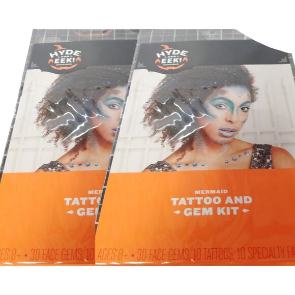 2 Packages – Mermaid Tattoo & Gem Costume Makeup Kit – Hyde & EEK! Boutique - Picture 1 of 6